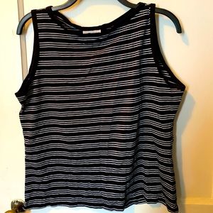 Striped sleeveless shirt